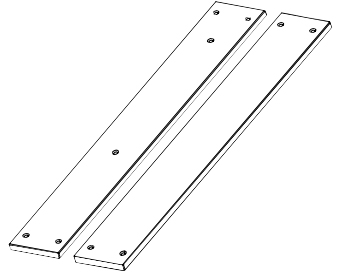 2-er Set mit 15cm breiten Zargen Leiter Kurzseite Länge 93,6cm Destyle de Breuyn weiß lackiert