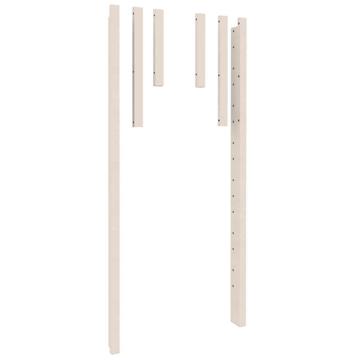 2 sets de pieds d'angle pour lits twin-over-full 90/140x200cm DESTYLE de Breuyn blanchi