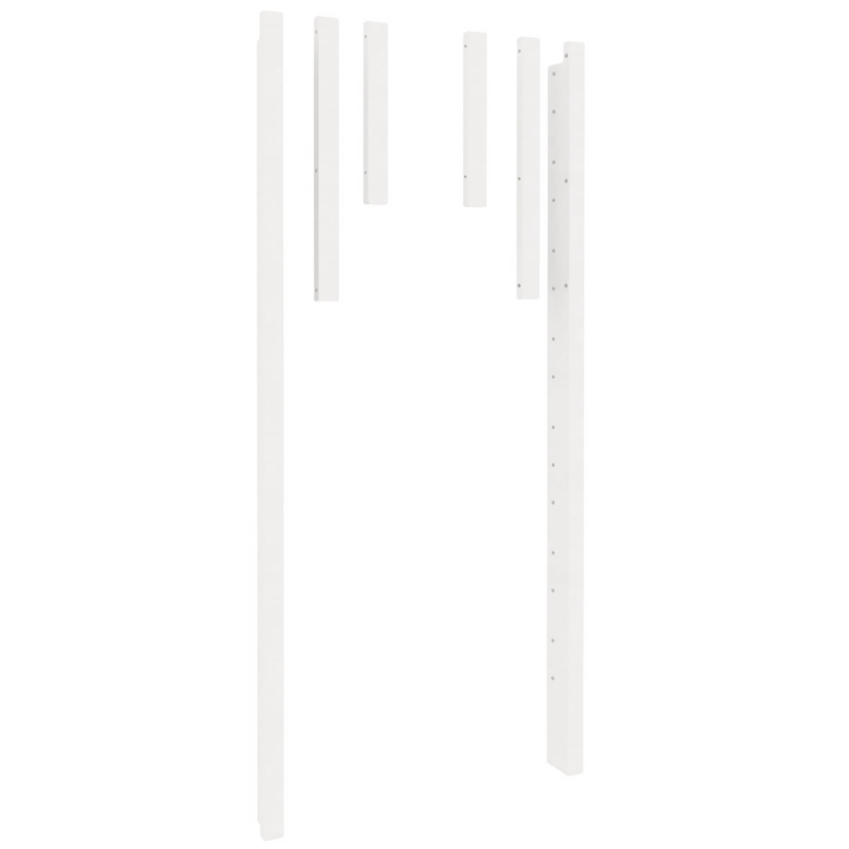 2 sets de pieds d'angle pour lits twin-over-full 90/140x200cm DESTYLE de Breuyn laqué blanc