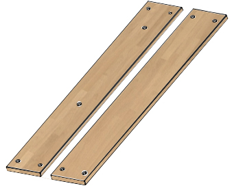 2x 15's cadres pour lit 