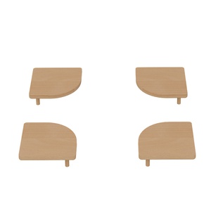 4 x cache-poteau DELUXE De Breuyn huilé naturel