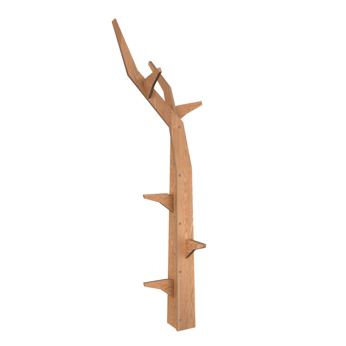 Arbre porte manteau KASVA chêne huilé