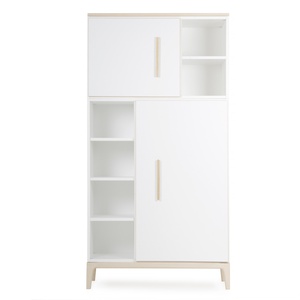 Armario 173 cm 2 puertas NADO Curve acabado fresno white
