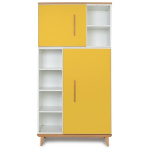 Armario 173 cm 2 puertas NADO Retro acabado haya sunshine yellow 