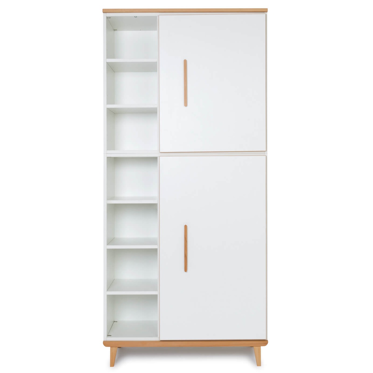 Armario 198 cm 2 puertas NADO Retro acabado haya white