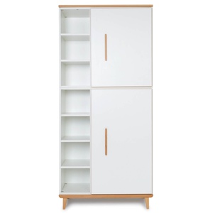 Armario 198 cm 2 puertas NADO Retro acabado haya white