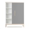 Armoire 120 cm 1 porte NADO Curve finition frêne slate grey