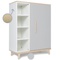 Armoire 120 cm 1 porte NADO Retro finition frêne manhattan grey