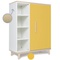 Armoire 120 cm 1 porte NADO Retro finition frêne sunshine yellow