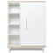 Armoire 120 cm 1 porte NADO Retro finition frêne white
