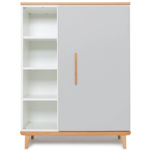 Armoire 120 cm 1 porte NADO Retro finition hêtre manhattan grey