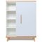 Armoire 120 cm 1 porte NADO Retro finition hêtre sky blue