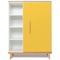 Armoire 120 cm 1 porte NADO Retro finition hêtre sunshine yellow