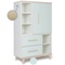 Armoire 147 cm 1 porte 2 tiroirs NADO Retro finition frêne mint