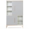 Armoire 147 cm 2 portes NADO Curve finition frêne manhattan grey