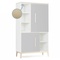 Armoire 147 cm 2 portes NADO Curve finition frêne manhattan grey