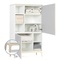 Armoire 147 cm 2 portes NADO Curve finition frêne manhattan grey