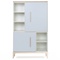 Armoire 147 cm 2 portes NADO Curve finition frêne sky blue