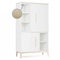 Armoire 147 cm 2 portes NADO Curve finition frêne white