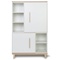 Armoire 147 cm 2 portes NADO Retro finition frêne white