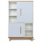 Armoire 147 cm 2 portes NADO Retro finition hêtre sky blue