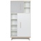 Armoire 173 cm 2 portes NADO Retro finition frêne manhattan grey-white