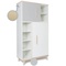 Armoire 173 cm 2 portes NADO Retro finition frêne manhattan grey-white