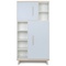 Armoire 173 cm 2 portes NADO Retro finition frêne sky blue
