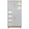 Armoire 173 cm 2 portes NADO Retro finition hêtre manhattan grey