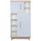 Armoire 173 cm 2 portes NADO Retro finition hêtre sky blue