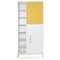 Armoire 198 cm 2 portes NADO Curve finition frêne sunshine yellow-white