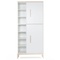Armoire 198 cm 2 portes NADO Curve finition frêne white