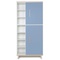 Armoire 198 cm 2 portes NADO Retro finition frêne capri blue