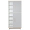 Armoire 198 cm 2 portes NADO Retro finition frêne manhattan grey