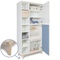 Armoire 198 cm 2 portes NADO Retro finition frêne white-capri blue