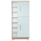 Armoire 198 cm 2 portes NADO Retro finition hêtre mint