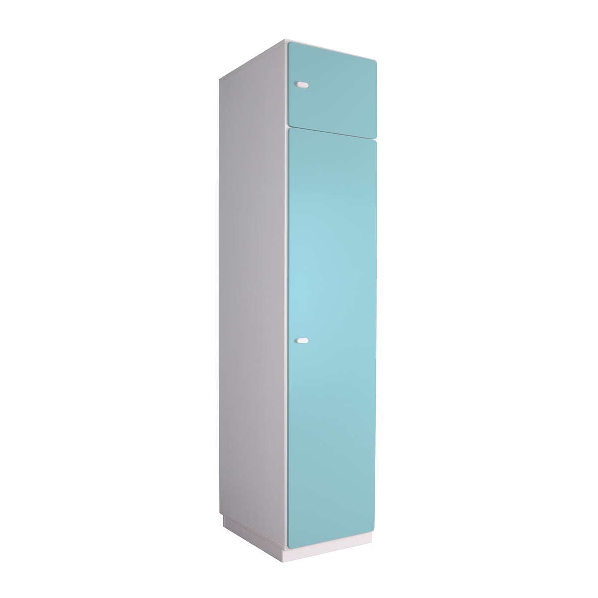 Armoire 2 portes 47,4x218cm DESTYLE de Breuyn blanc crystal blue