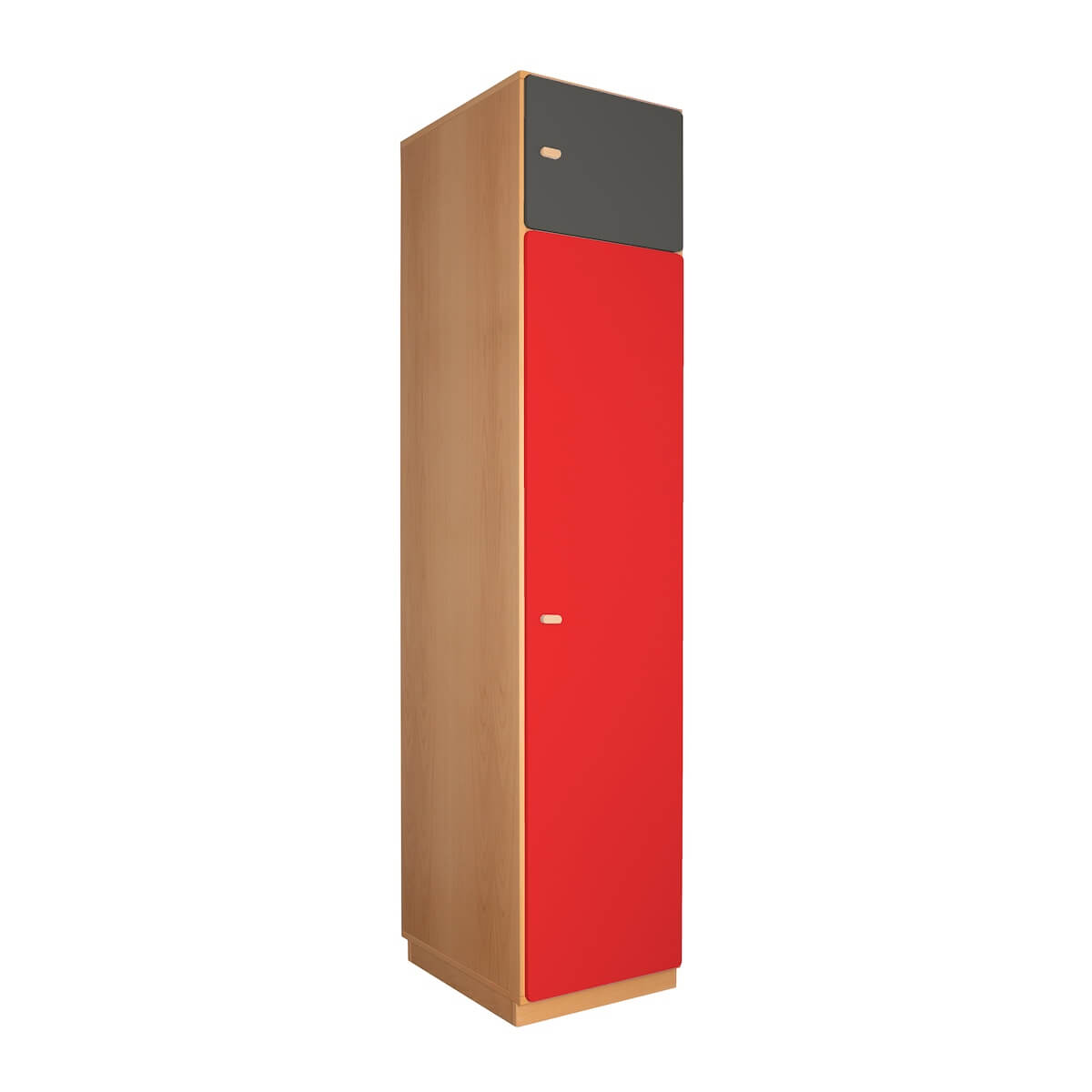 Armoire 2 portes 47,4x218cm DESTYLE de Breuyn naturel anthracite red