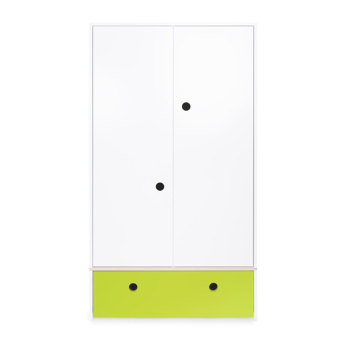 Armoire 2 portes COLORFLEX façade tiroir lime 