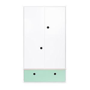 Armoire 2 portes COLORFLEX façade tiroir mint 