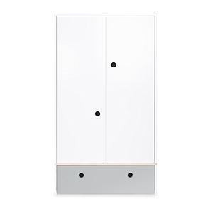 Armoire 2 portes COLORFLEX façade tiroir pearl grey 