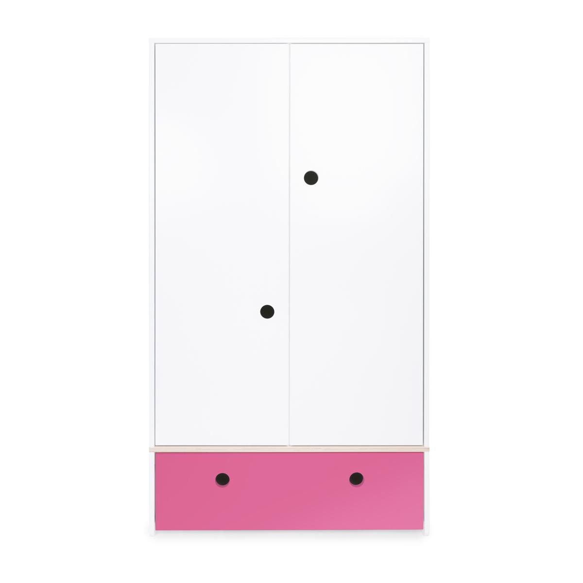 Armoire 2 portes COLORFLEX façade tiroir pink 
