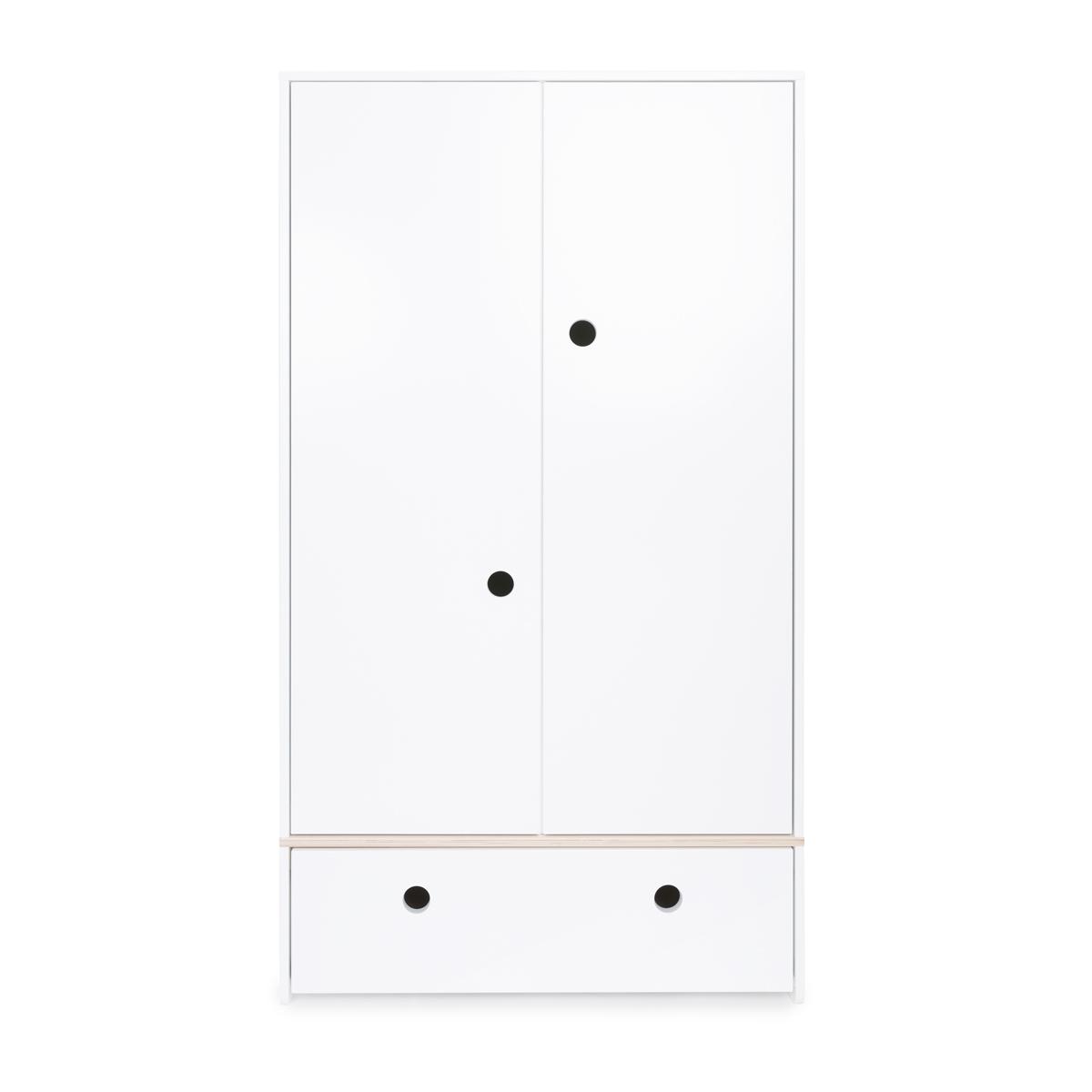 Armoire 2 portes COLORFLEX façade tiroir white 