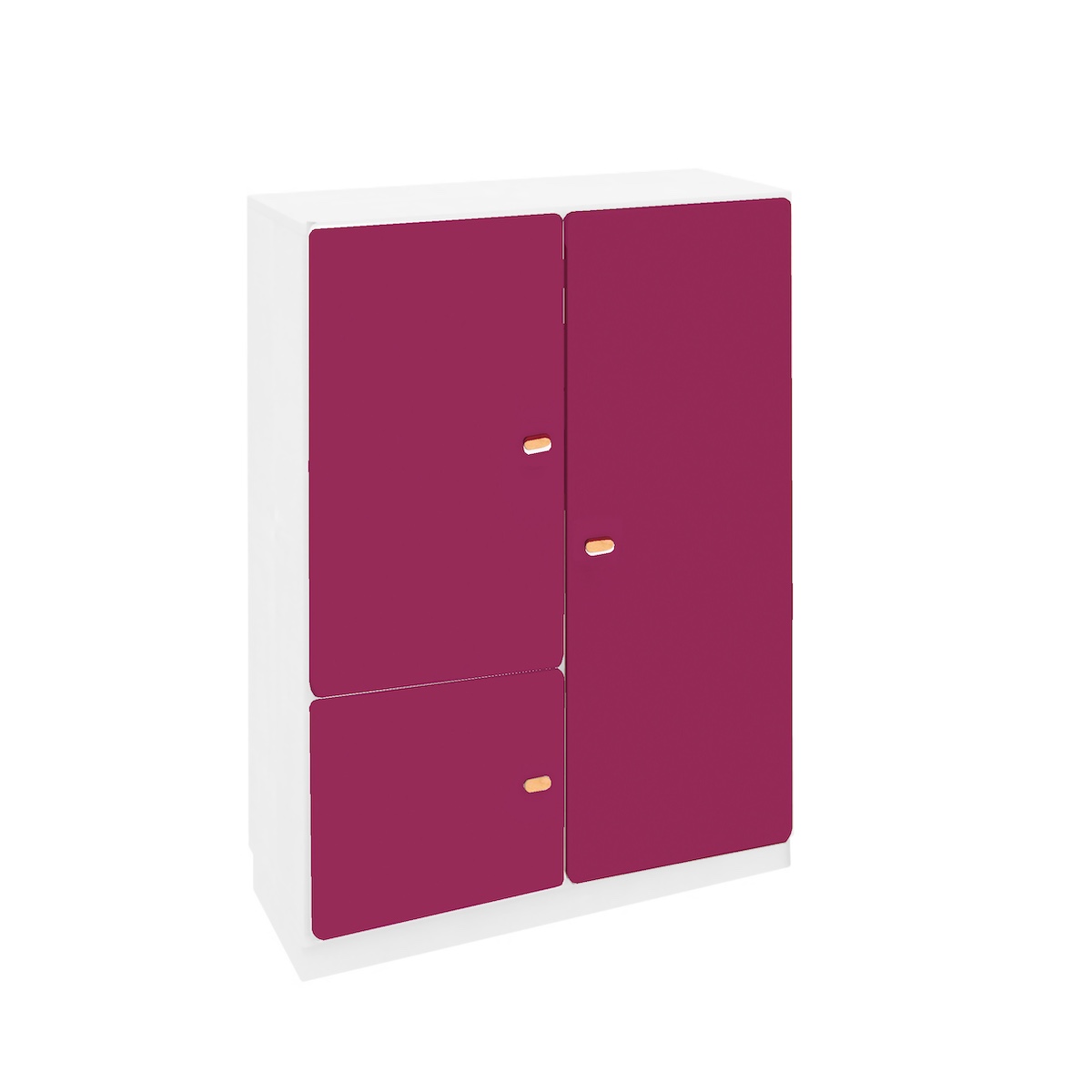 Armoire 3 portes 93x113cm DESTYLE de Breuyn blanc plum