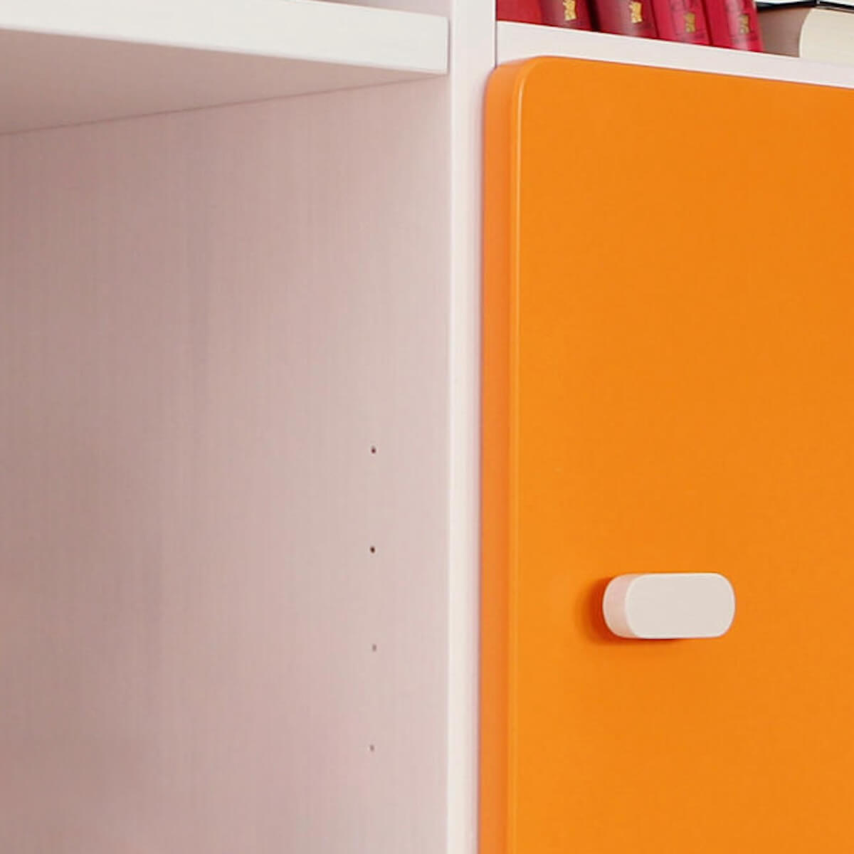 Armoire 93x184cm DESTYLE de Breuyn blanc orange