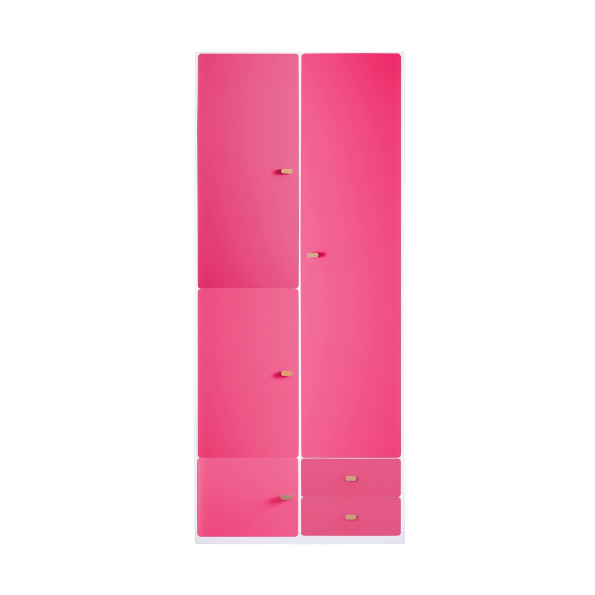 Armoire 93x218cm DESTYLE de Breuyn blanc pink