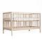 Baby bed KERA in ash with Straight top and angled Bevel legs
