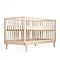 Baby bed KERA in ash with Straight top and Retro legs
