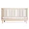 Baby bed KERA in ash with Straight top and Retro legs
