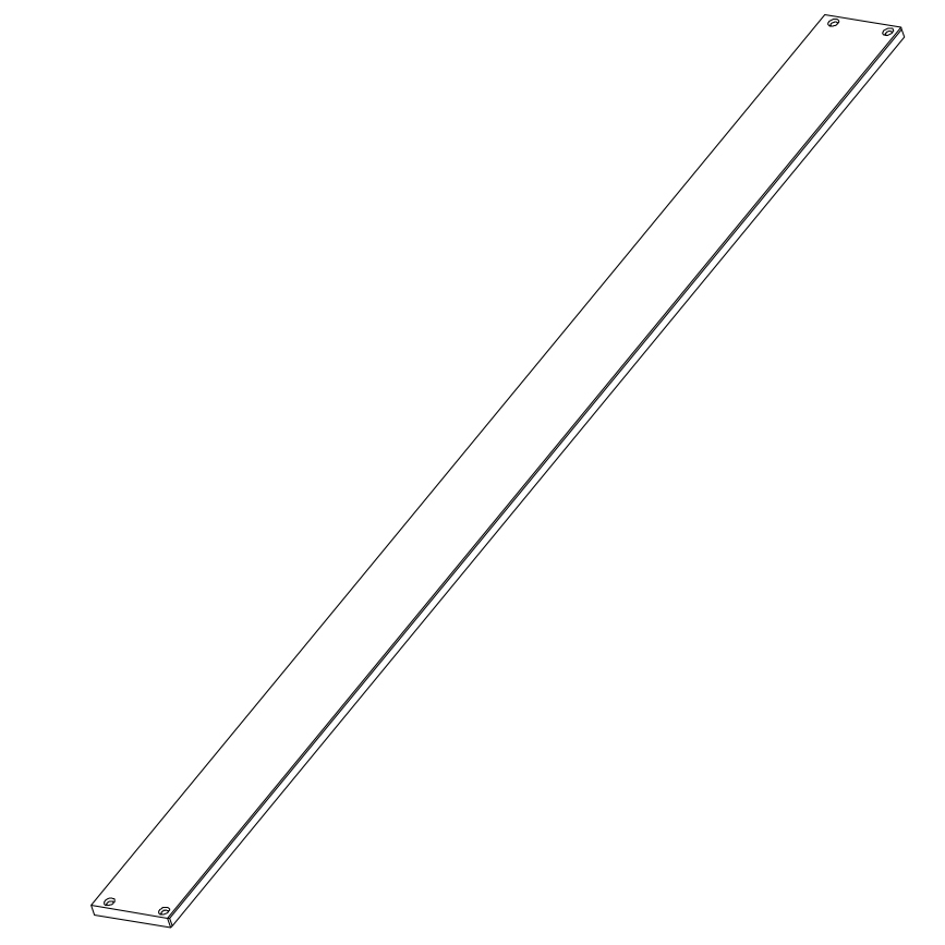 Barrière de sécurité arrière 13,8x200cm pour lit MONTESSORI DESTYLE de Breuyn blanc laqué